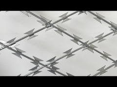 تیپ خاردار تیز و قوی سیم گرم غوطه ور شده گالوانیزه 2.5mm Bto-22 امنیت