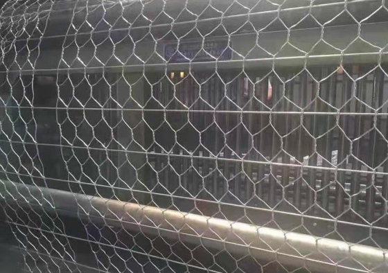 Powder Coated Or Galfan Stone Cage Einforced 5mm gabion baskets For Flood Control  2.5*1*1m