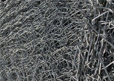 Powder Coated Or Galfan Stone Cage Einforced 5mm gabion baskets For Flood Control  2.5*1*1m