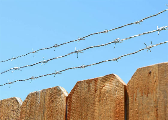 ISO9001 Electro Galvanized 14 Gauge High Tensile Barbed Wire Coil For 