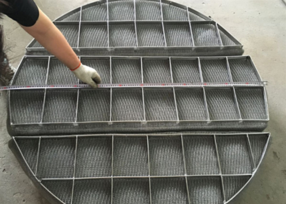 فولاد ضد زنگ 304 316 سیم میش Demister پد برای جداسازی گاز هواپیمایی مایع