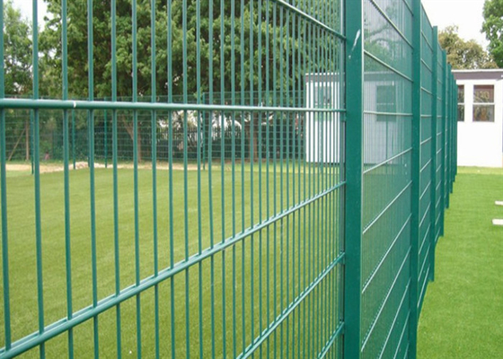Q235 فولاد کم کربن 8-6-8mm double loop wire fence برای ساختمان های عمومی