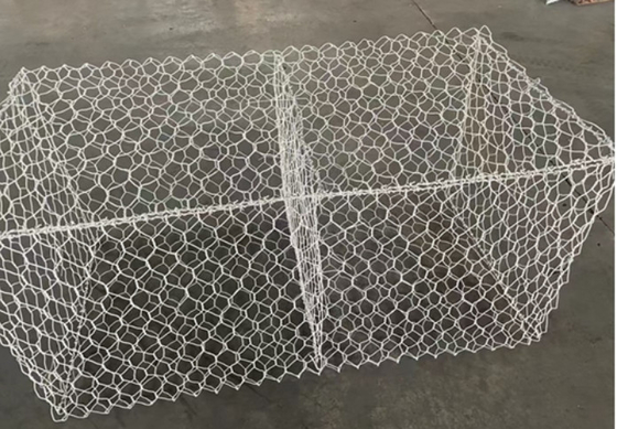 فولاد کم کربن HDG سبد گابيون 100 * 120mm برای خط Boudary