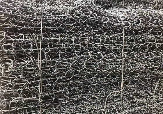 سبد های سیم گابیون گالوانیزه 60*80mm برای جلوگیری از شکستن سنگ