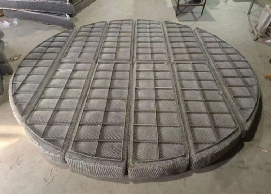 استیل ضد زنگ شبكه بغل شده سیم Demister پد 300-6000mm