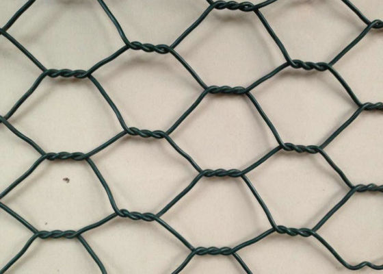 سبد گابيوني با سيم آهن کم کربن با سوراخ شبكه 60x80mm/80x100mm/10x12mm