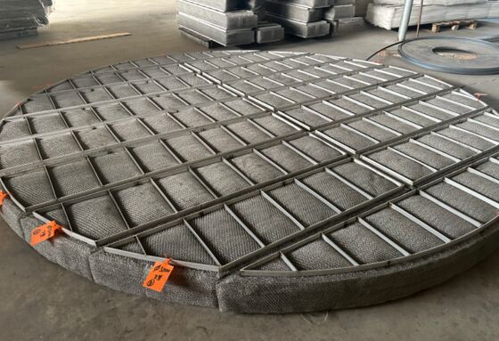 SS304 Wire Mesh Demister Pad قطر 500mm برای کاهش قطرات مایع از گاز