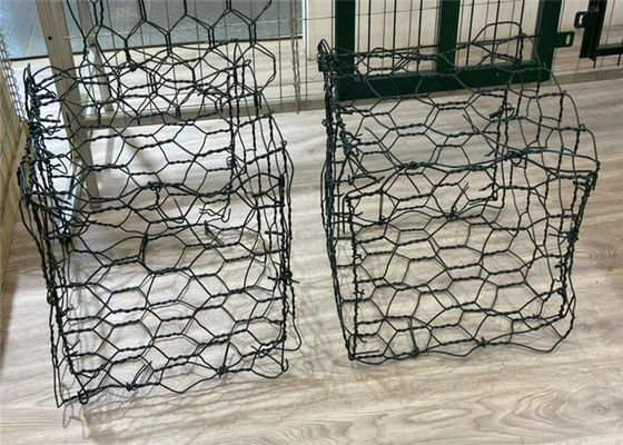 سیم کم کربن 2.4 میلی متر 80x100 میلی متر مش سیم گابیون برای رودخانه