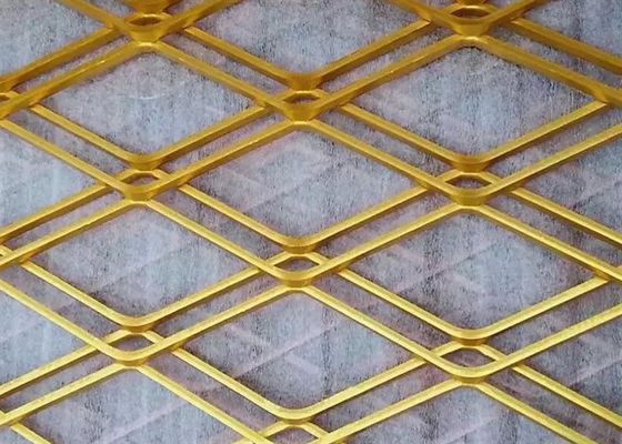 مش فولادی منبسط شده با پوشش پودری با سوراخ الماسی 25 میلی‌متری LWD و ضخامت 0.3 میلی‌متر
