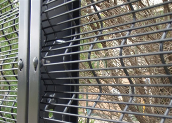 Clear View Welded Wire Mesh 358 حصار امنیتی ضد صعود / سرقت 76.2 * 12.7 میلی متر